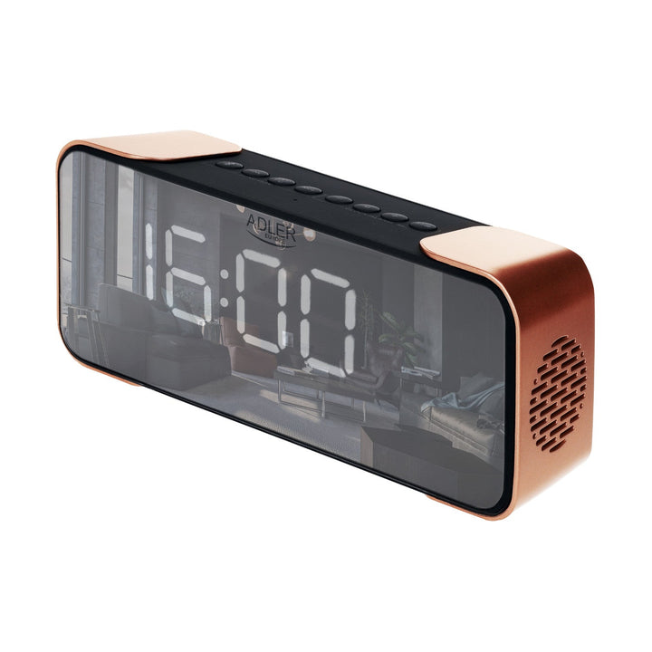 Adler AD 1190 bakreni bežični radio-budilica s LED zaslonom i Bluetooth funkcijom