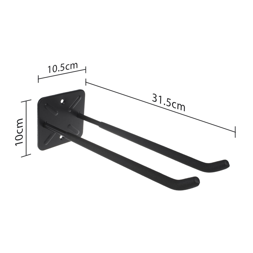 Set od 2 Maclean zidne konzole za alate, kotače, ljestve, bicikle, čelik, maksimalno opterećenje 70 kg