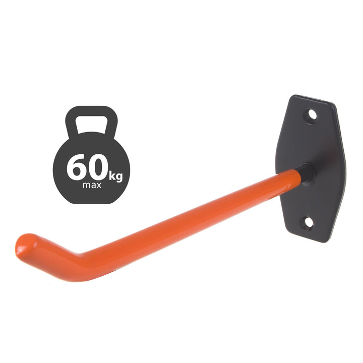 Set od 4 Maclean zidne konzole za gume, kotače, ljestve i bicikle; čelik; maksimalno opterećenje 60 kg po konzoli; MC-437