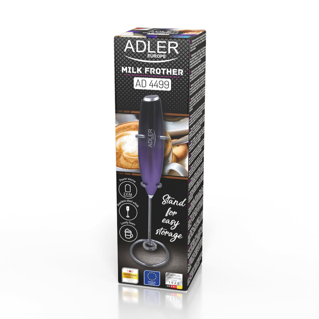 Adler pjenilo za mlijeko, s postoljem, ljubičasto i crno, AD 4499