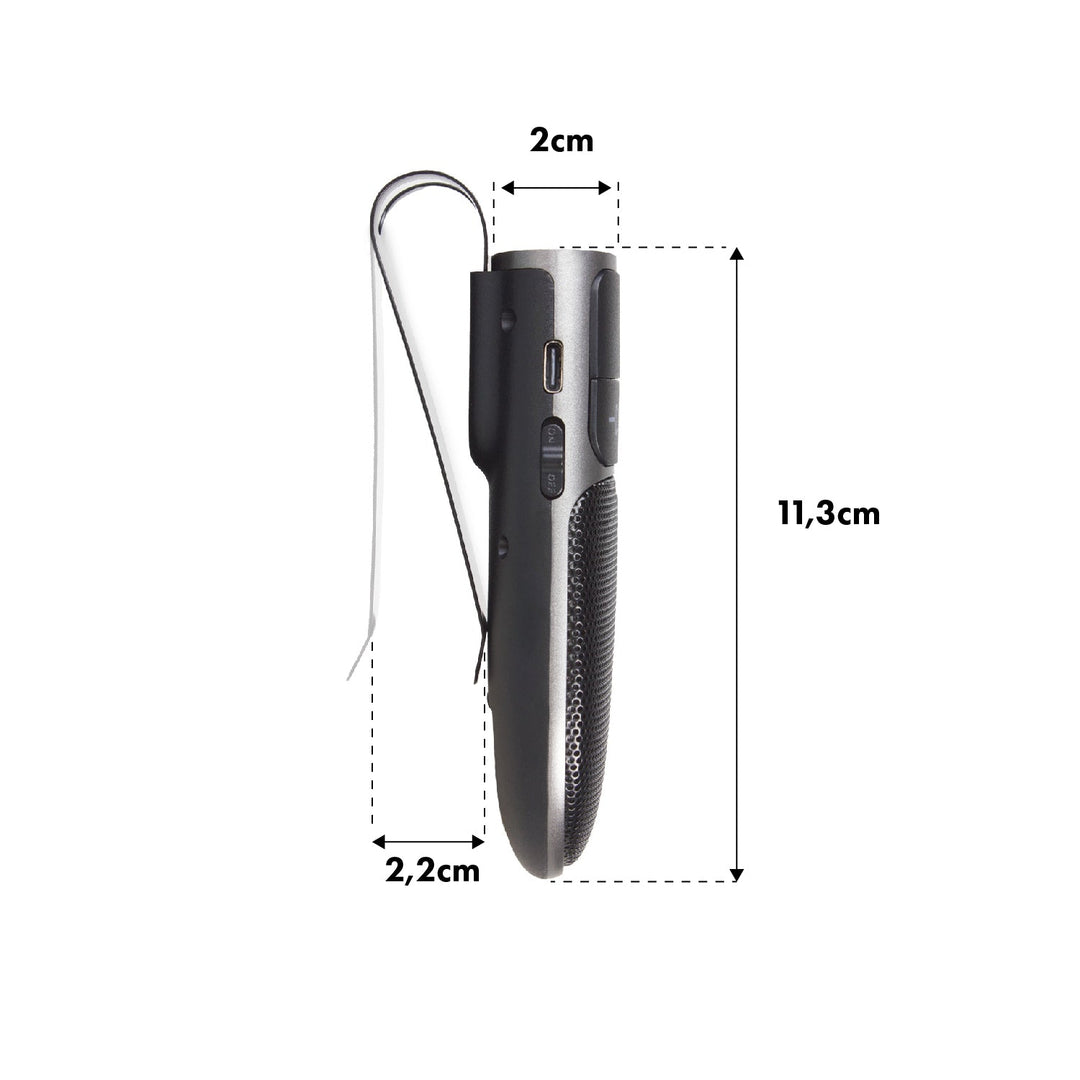 Audiocore AC480 Bluetooth 5.0 hands-free komplet s A2DP, 2W zvučnikom, Google i Siri