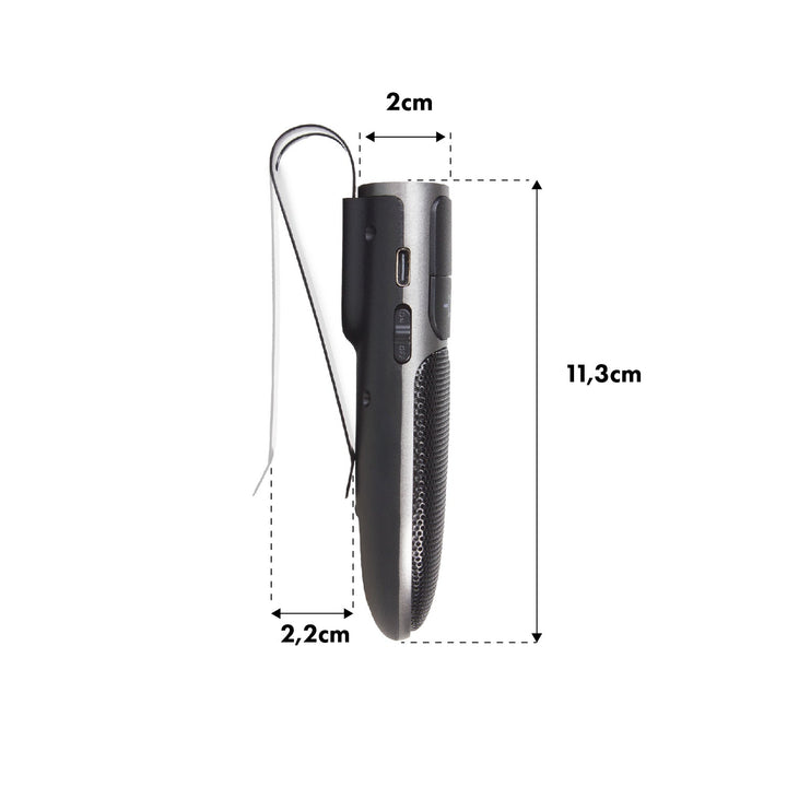 Audiocore AC480 Bluetooth 5.0 hands-free komplet s A2DP, 2W zvučnikom, Google i Siri