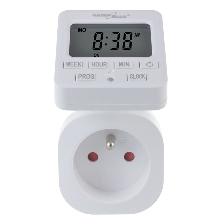 Timer prekidač - GreenBlue digitalni tajmer, maksimalno opterećenje 16 A, IP20, GB605 E