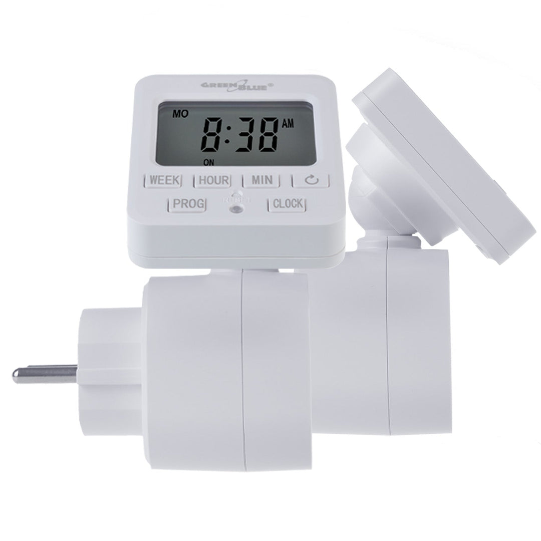Timer prekidač - GreenBlue digitalni tajmer, maksimalno opterećenje 16 A, IP20, GB605 E