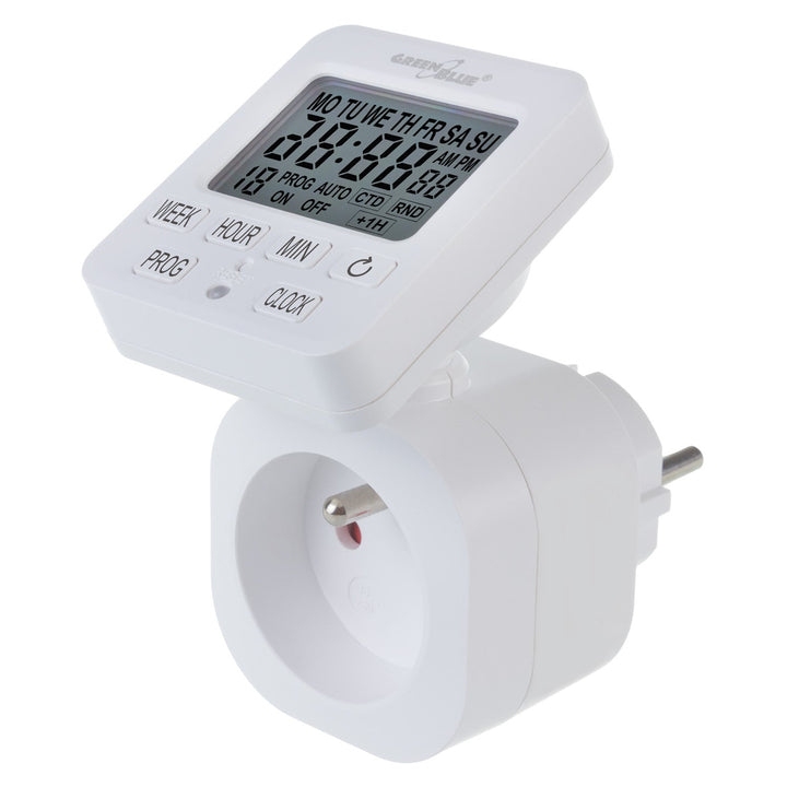 Timer prekidač - GreenBlue digitalni tajmer, maksimalno opterećenje 16 A, IP20, GB605 E