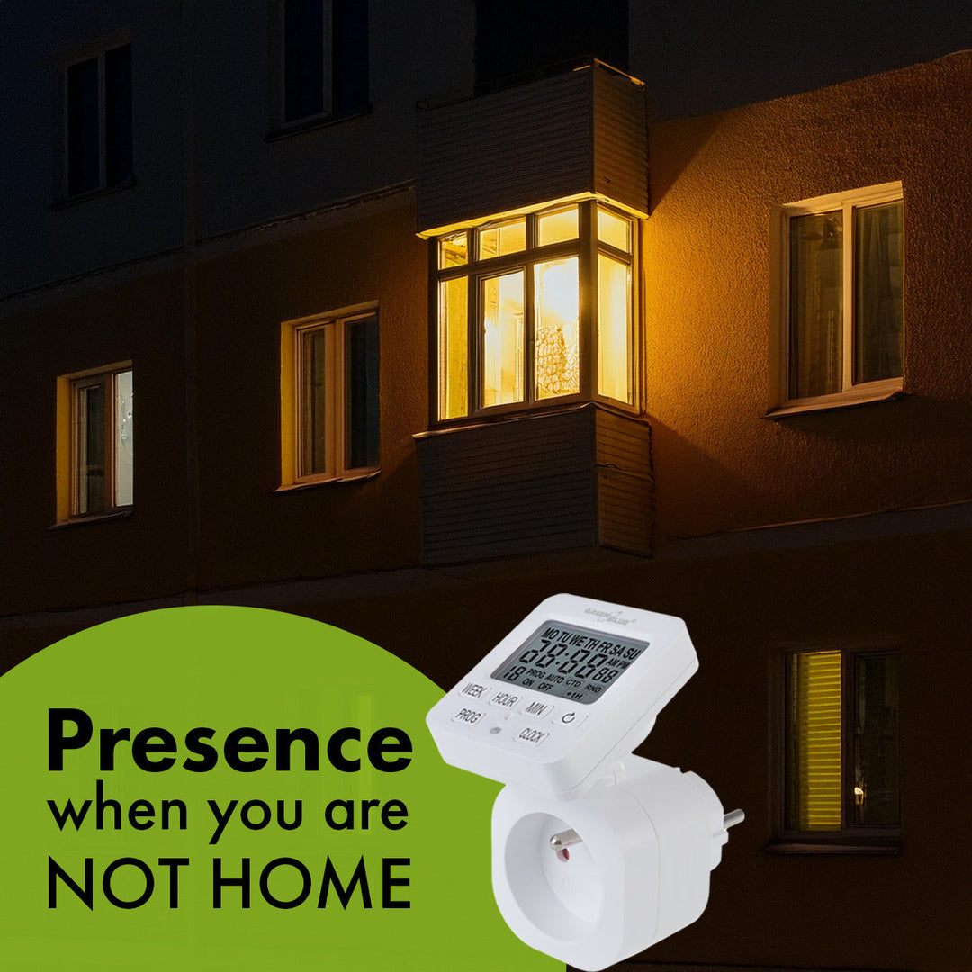 Timer prekidač - GreenBlue digitalni tajmer, maksimalno opterećenje 16 A, IP20, GB605 F