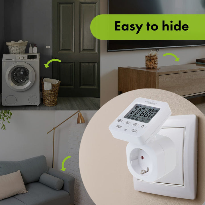 Timer prekidač - GreenBlue digitalni tajmer, maksimalno opterećenje 16 A, IP20, GB605 F