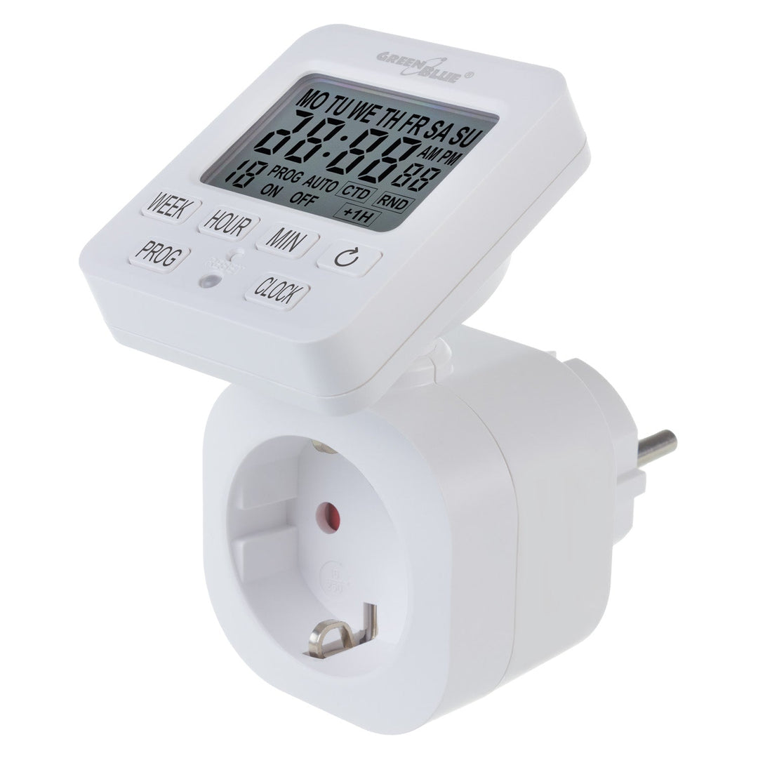 Timer prekidač - GreenBlue digitalni tajmer, maksimalno opterećenje 16 A, IP20, GB605 F