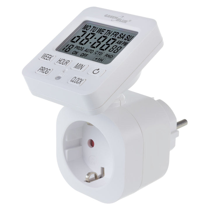 Timer prekidač - GreenBlue digitalni tajmer, maksimalno opterećenje 16 A, IP20, GB605 F