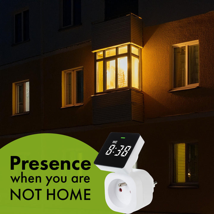 Timer prekidač - GreenBlue digitalni tajmer, maksimalno opterećenje 16 A, IP20, GB610 E