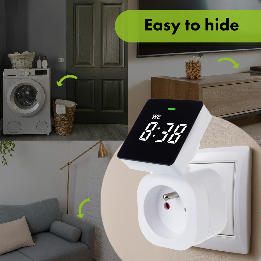 Timer prekidač - GreenBlue digitalni tajmer, maksimalno opterećenje 16 A, IP20, GB610 E