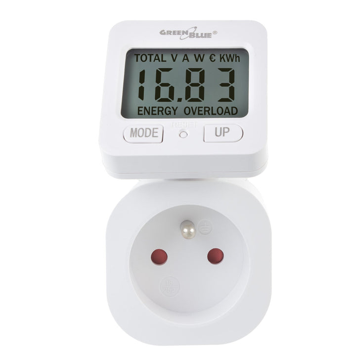 GreenBlue energetski brojilo, vatmetar, 16 A, max. 3680 W, s rezervnom memorijom, GB615 E