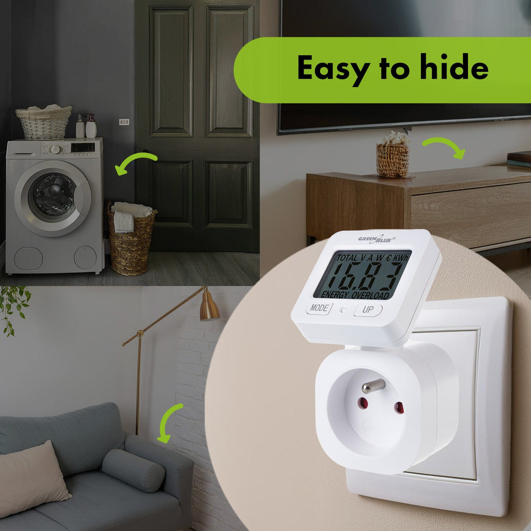 GreenBlue energetski brojilo, vatmetar, 16 A, max. 3680 W, s rezervnom memorijom, GB615 E