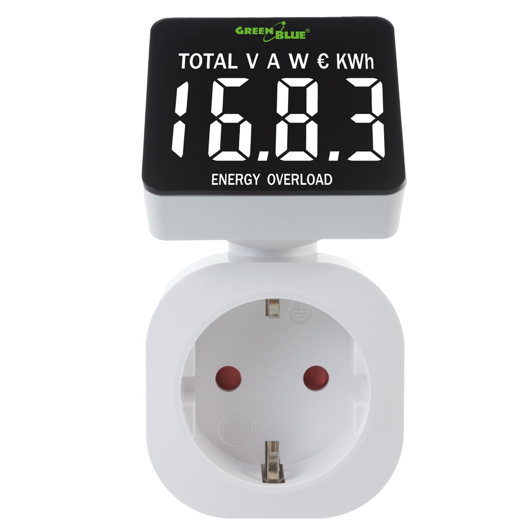 GreenBlue energetski brojilac, vatmetar, 16 A, max. 3680 W, rezervna memorija, GB620 F