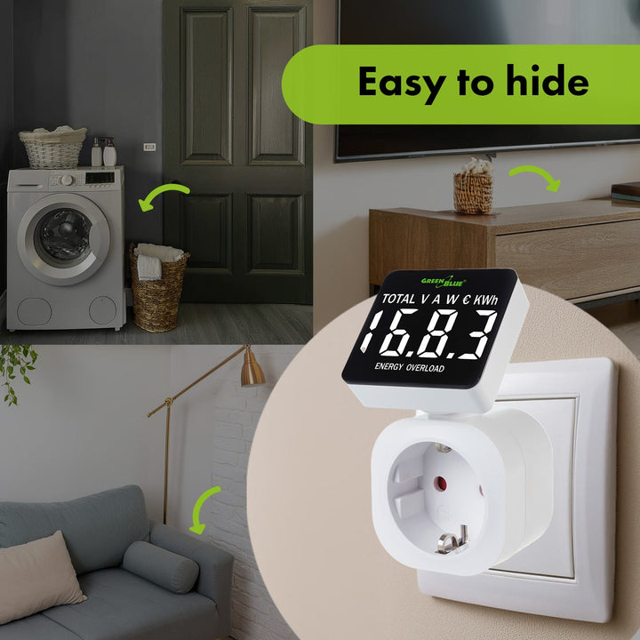 GreenBlue energetski brojilac, vatmetar, 16 A, max. 3680 W, rezervna memorija, GB620 F