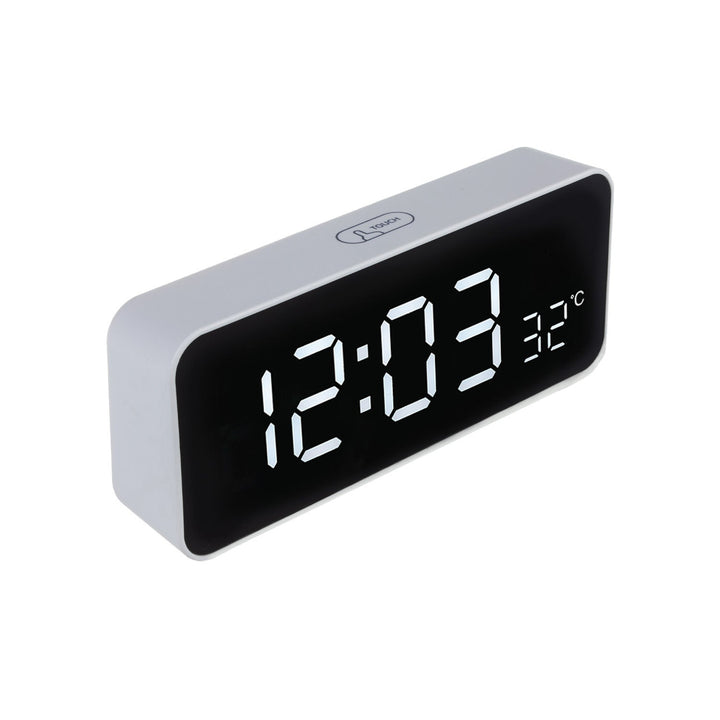 GreenBlue budilica s termometrom, bijelo kućište