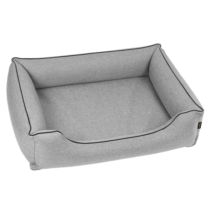 Mestizo krevet, 65x50 cm, svijetlosivi s crnim obrubom, SMTF-GRA-B-1