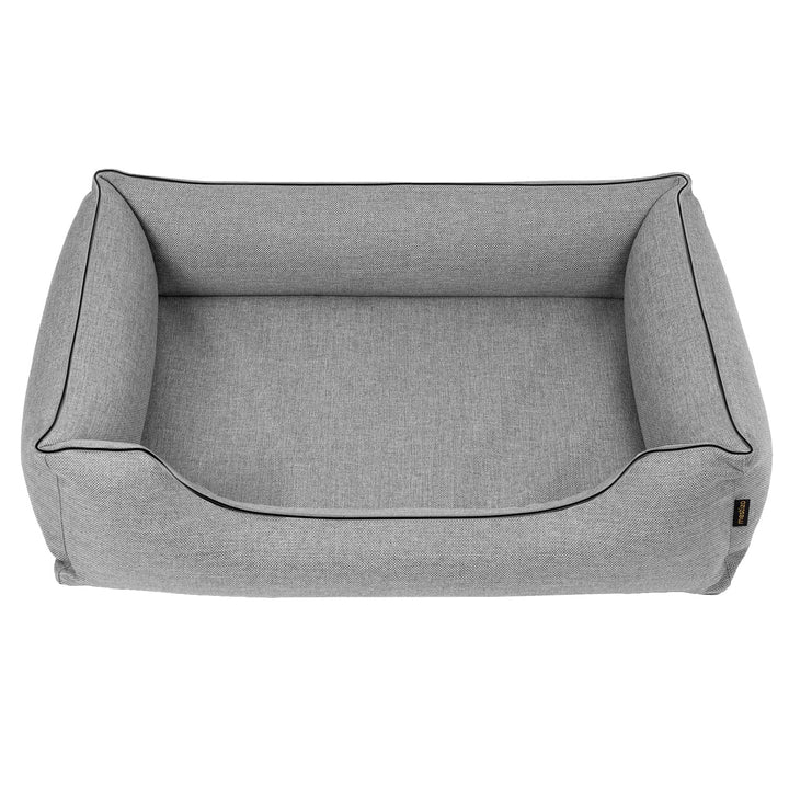 Mestizo krevet, 65x50 cm, svijetlosivi s crnim obrubom, SMTF-GRA-B-1