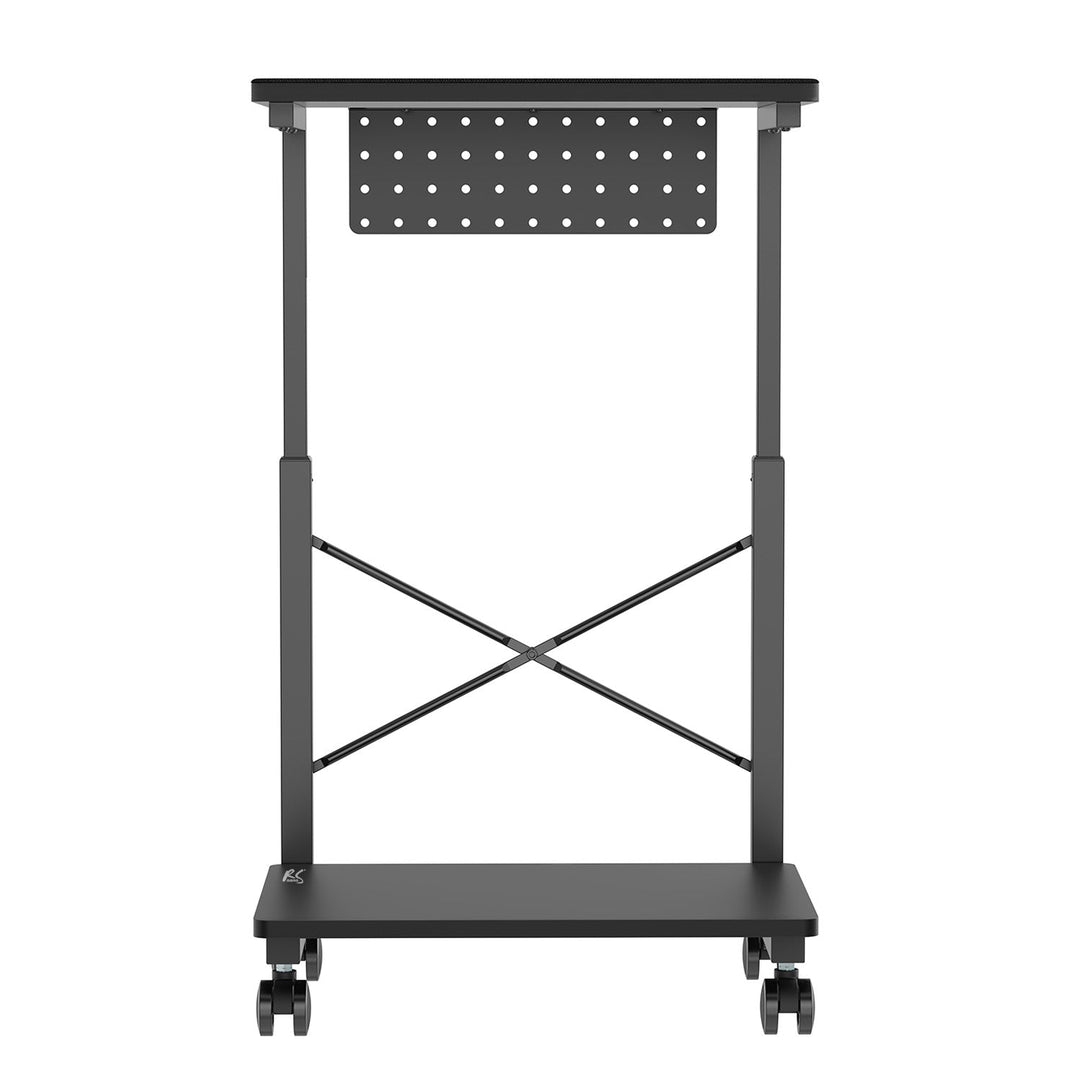 Stalak za kolica CPU s policom NanoRS, max. 80 kg, podesiva visina 550–850 mm, RS430
