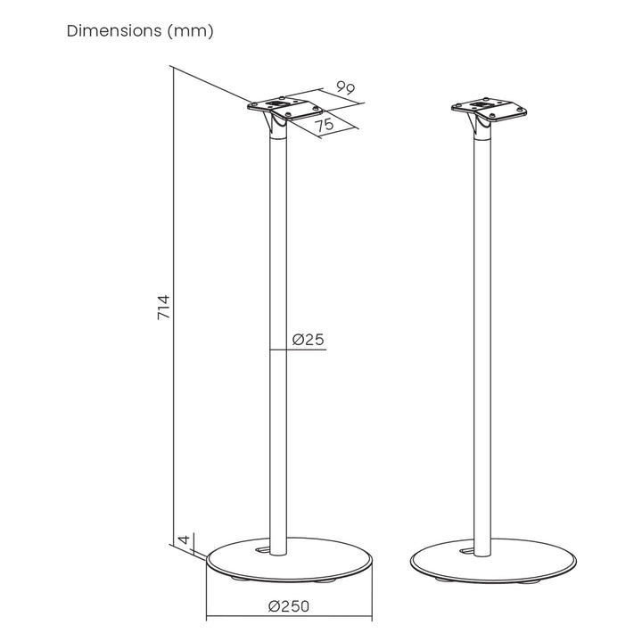 Podni stalak za Sonos® ERA 300, Maclean, MC-995