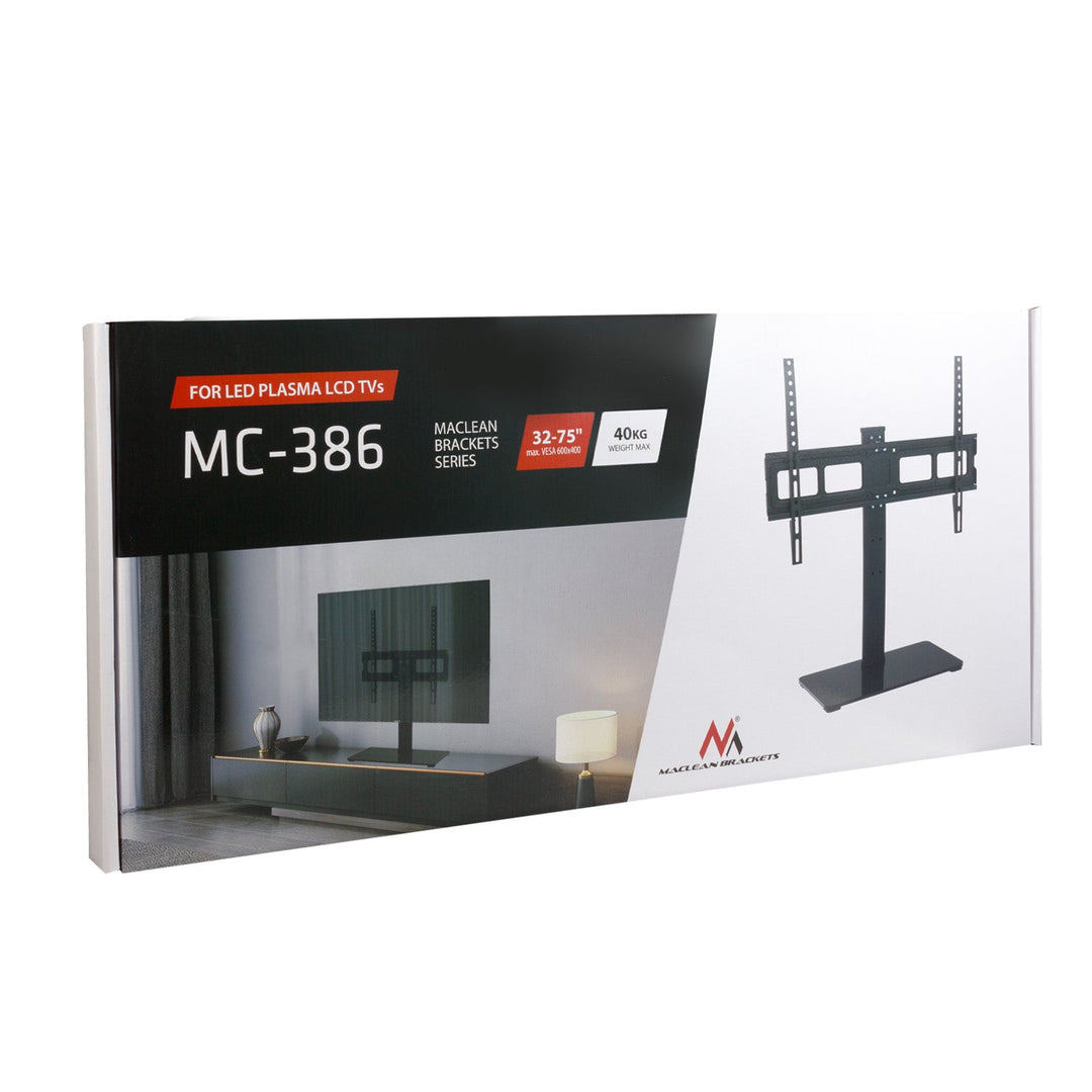 Maclean univerzalni TV stalak za TV ormarić, max. 40 kg, max. VESA 600x400, za TV uređaje od 32 do 75", MC-386