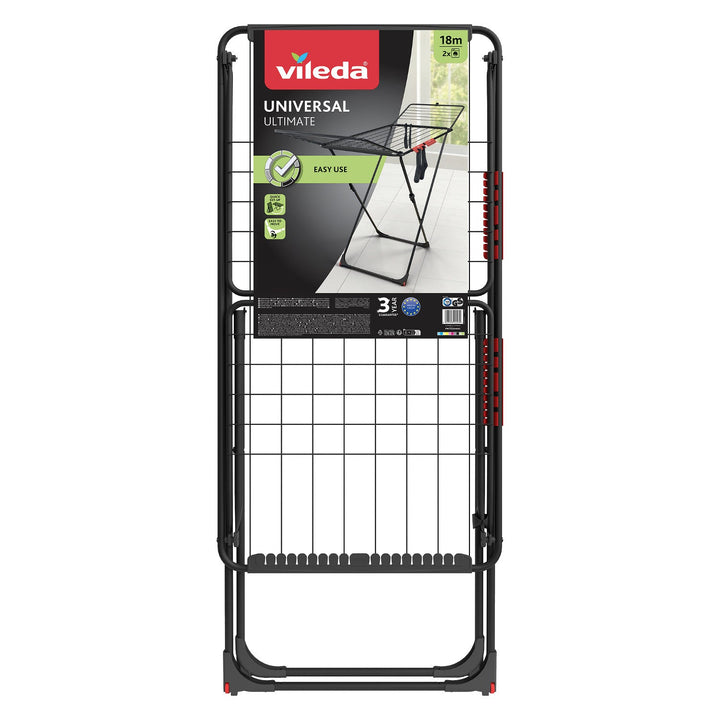 Vileda sušilica za rublje, sušni prostor 18 m, crna, Universal Ultimate