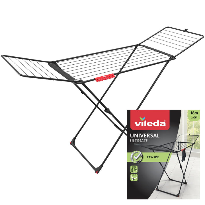 Vileda sušilica za rublje, sušni prostor 18 m, crna, Universal Ultimate