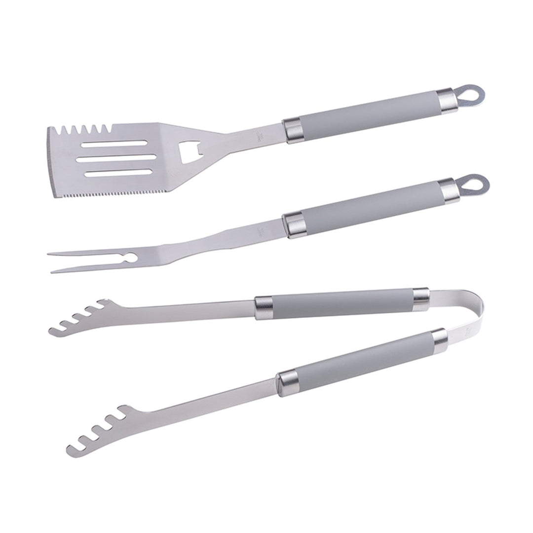 Master Grill&amp;Party set dodataka za roštilj, lopatica, vilica, kliješta, nehrđajući čelik, MG113