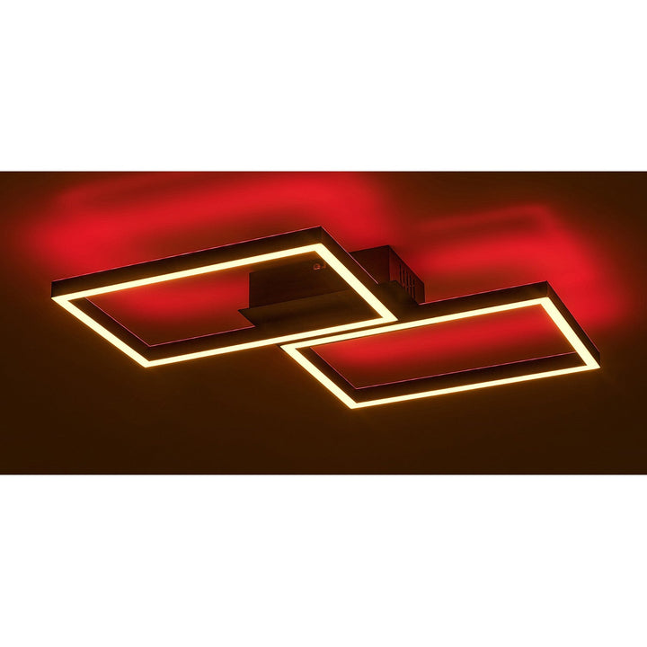 Rabalux lampa, stropna lampa, LED 40W, crna, daljinski upravljač, Ludano