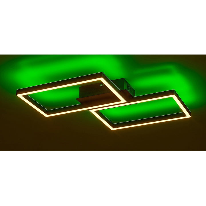 Rabalux lampa, stropna lampa, LED 40W, crna, daljinski upravljač, Ludano