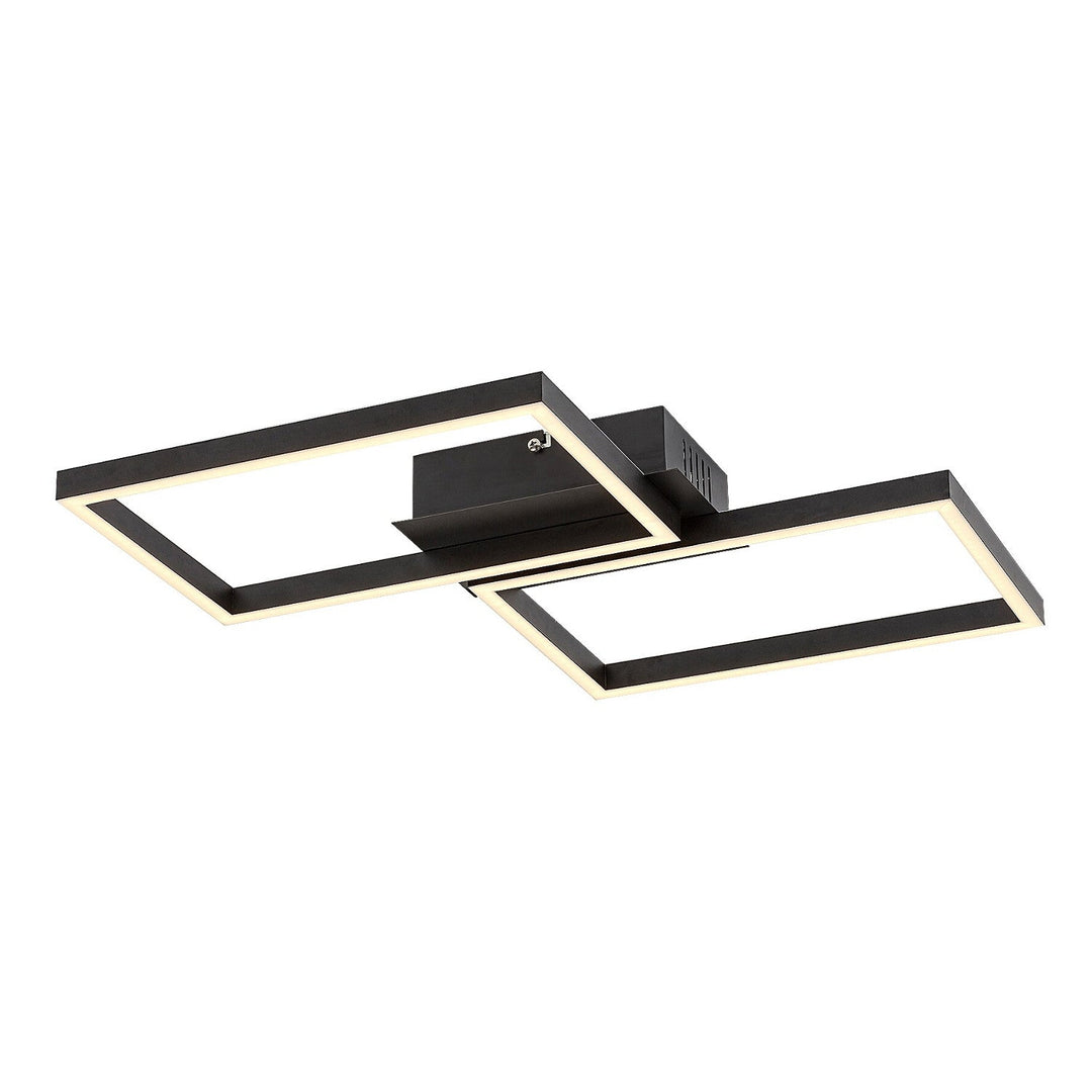Rabalux lampa, stropna lampa, LED 40W, crna, daljinski upravljač, Ludano