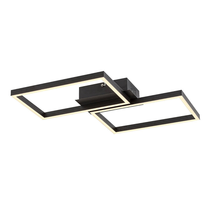 Rabalux lampa, stropna lampa, LED 40W, crna, daljinski upravljač, Ludano