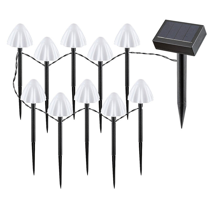 Rabalux solarne svjetiljke, 10 komada, LED, IP44, sjenilo u obliku gljive, Skadar