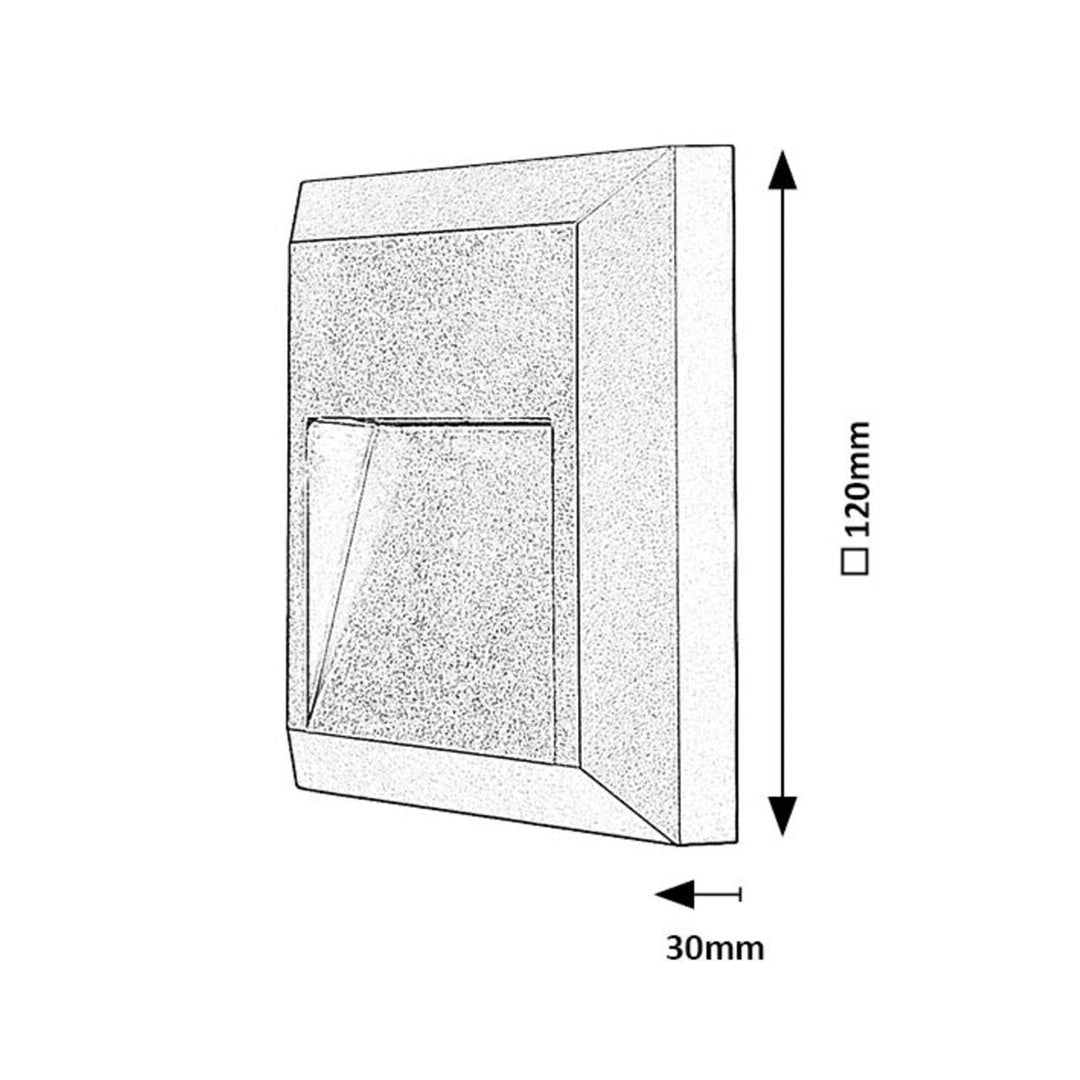 Rabalux lampa, zidna, vanjska, LED 4W, antracit, Trento