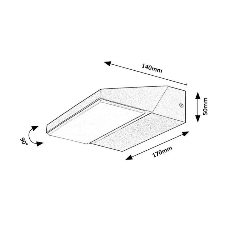 Rabalux lampa, vanjska, zidna, LED, 13W, IP65, Senica