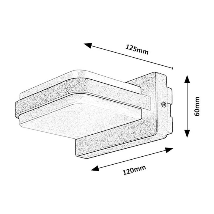 Rabalux lampa, vanjska, zidna, IP44, LED, 12W, Gendt