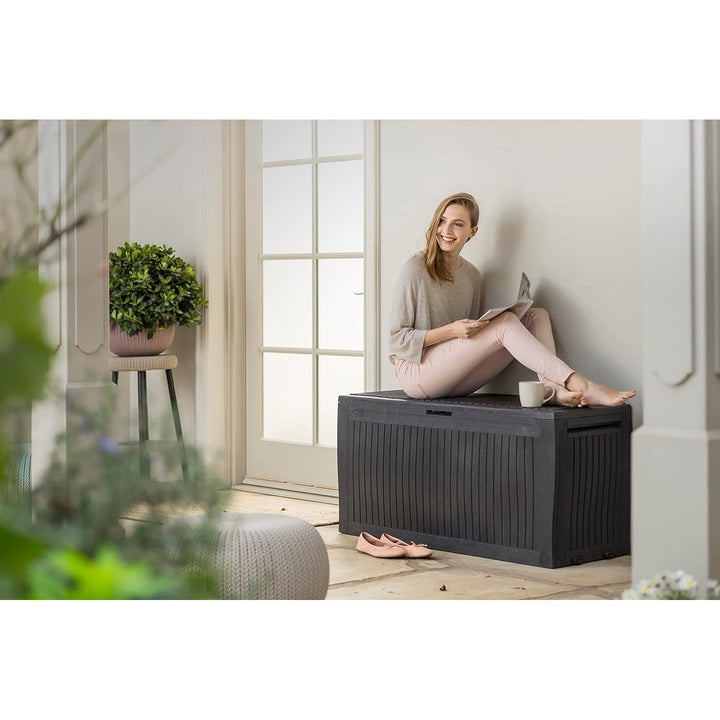 Vrtna kutija, grafit, 270 l, Comfy kutija za pohranu