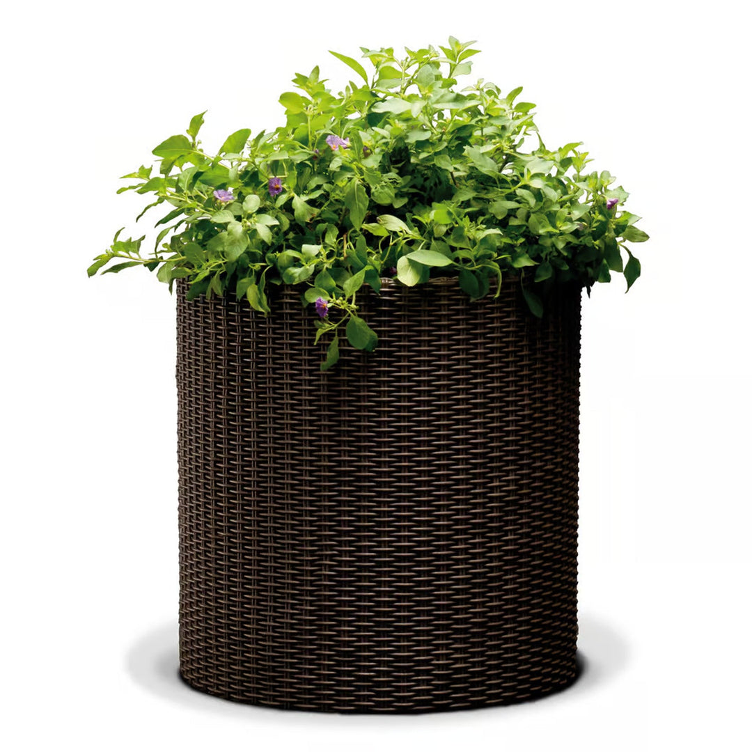 Keter posuda, okrugla, promjer 36 cm, smeđa, Cylinder Planter M
