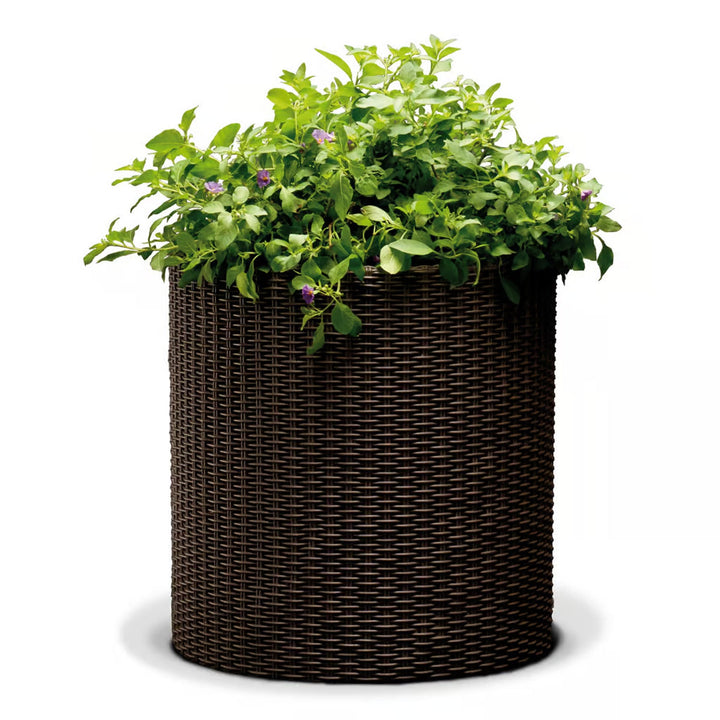Keter posuda, okrugla, promjer 36 cm, smeđa, Cylinder Planter M