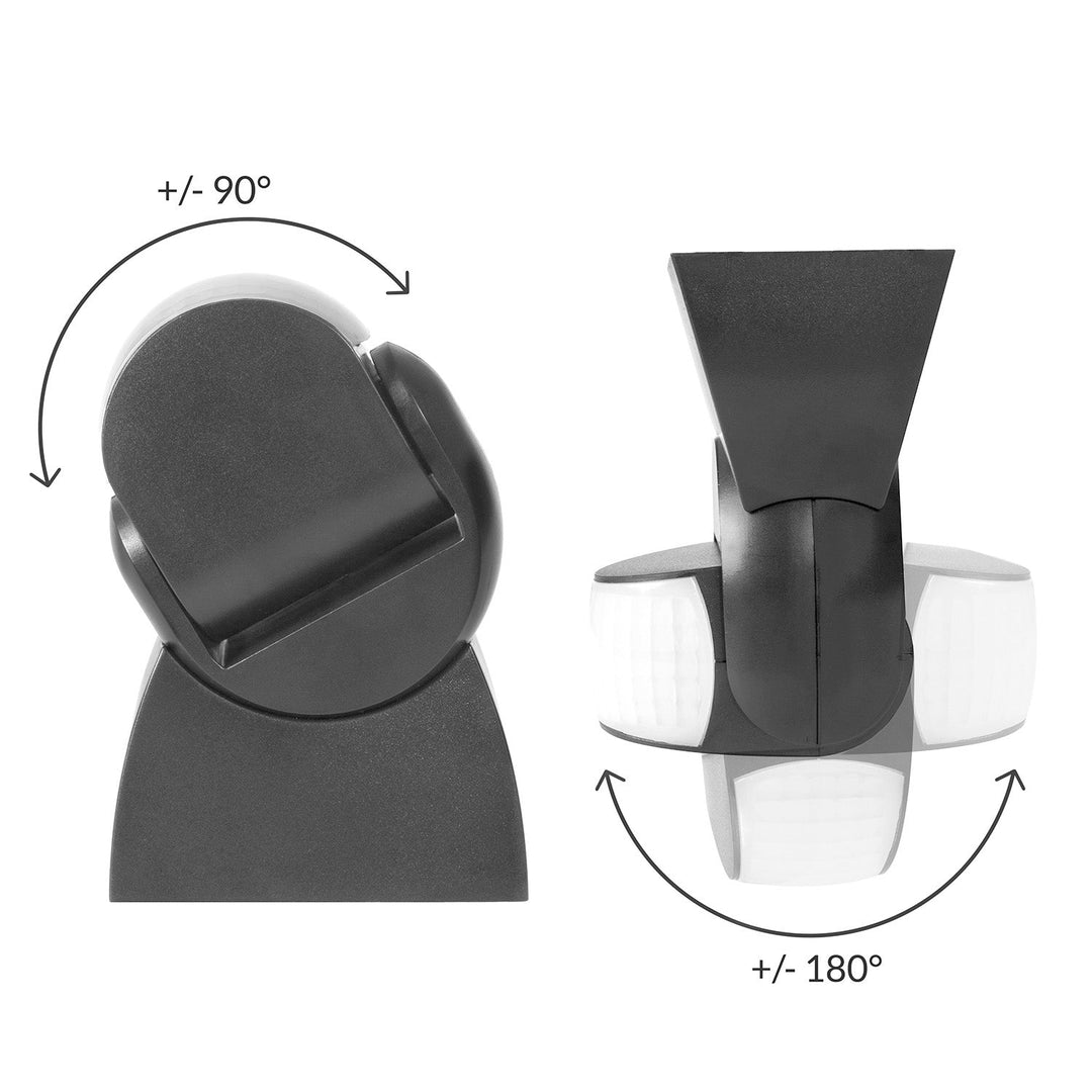 Maclean IP65 infracrveni PIR senzor pokreta, sivi, domet 12 m, MCE201 GR