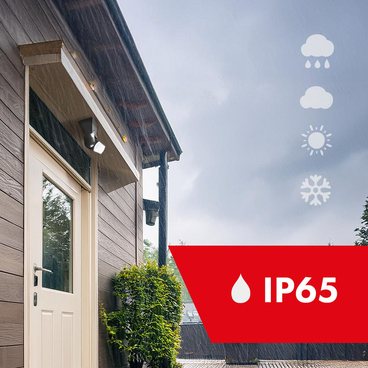 Maclean IP65 infracrveni PIR senzor pokreta, sivi, domet 12 m, MCE201 GR