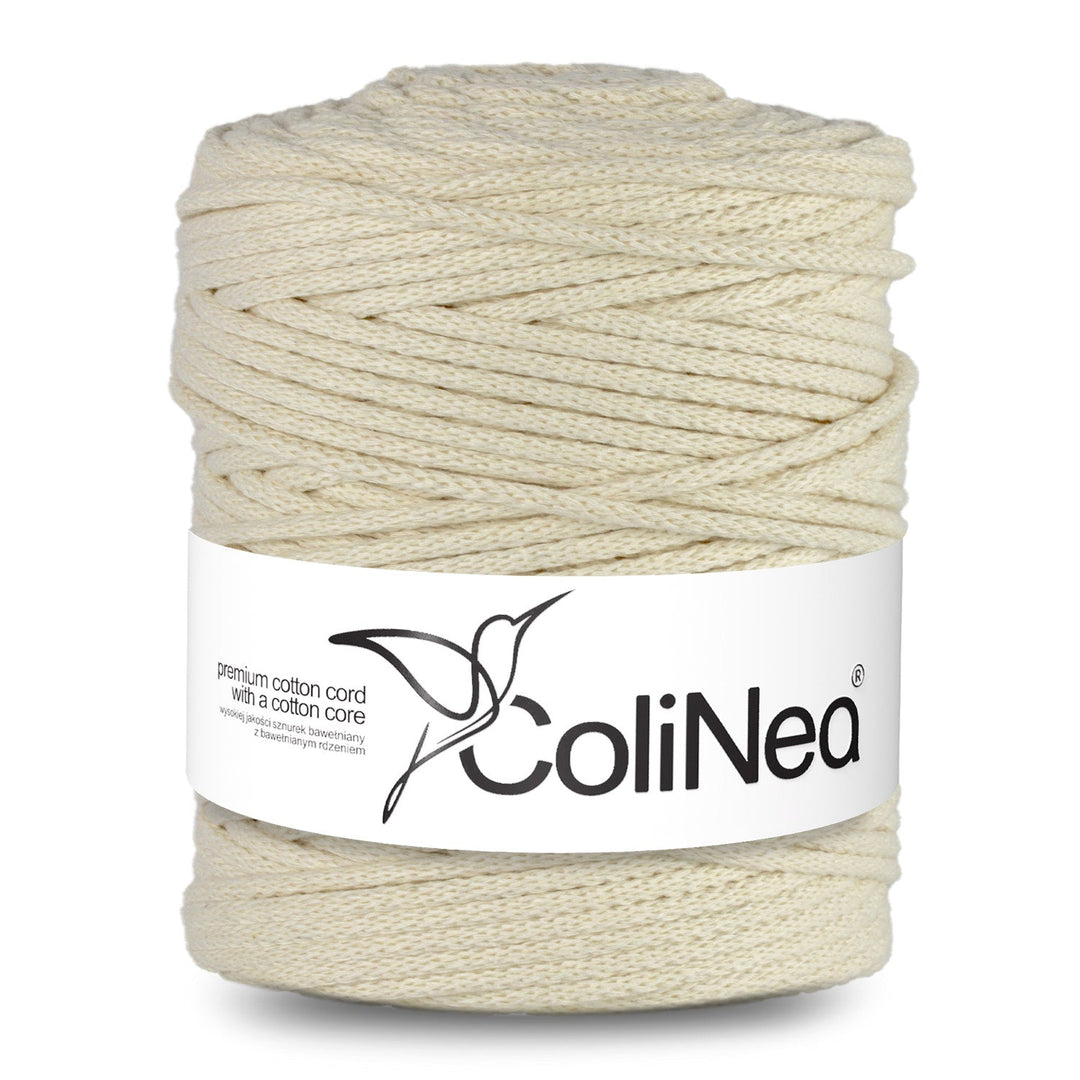 ColiNea, pamučni užad s pamučnim jezgrom, pleteno, 5 mm, 200 m, slonovača