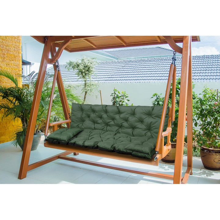 Zeleni vrtni set 100x60x50 cm + 2 jastuka 42 x 42 cm