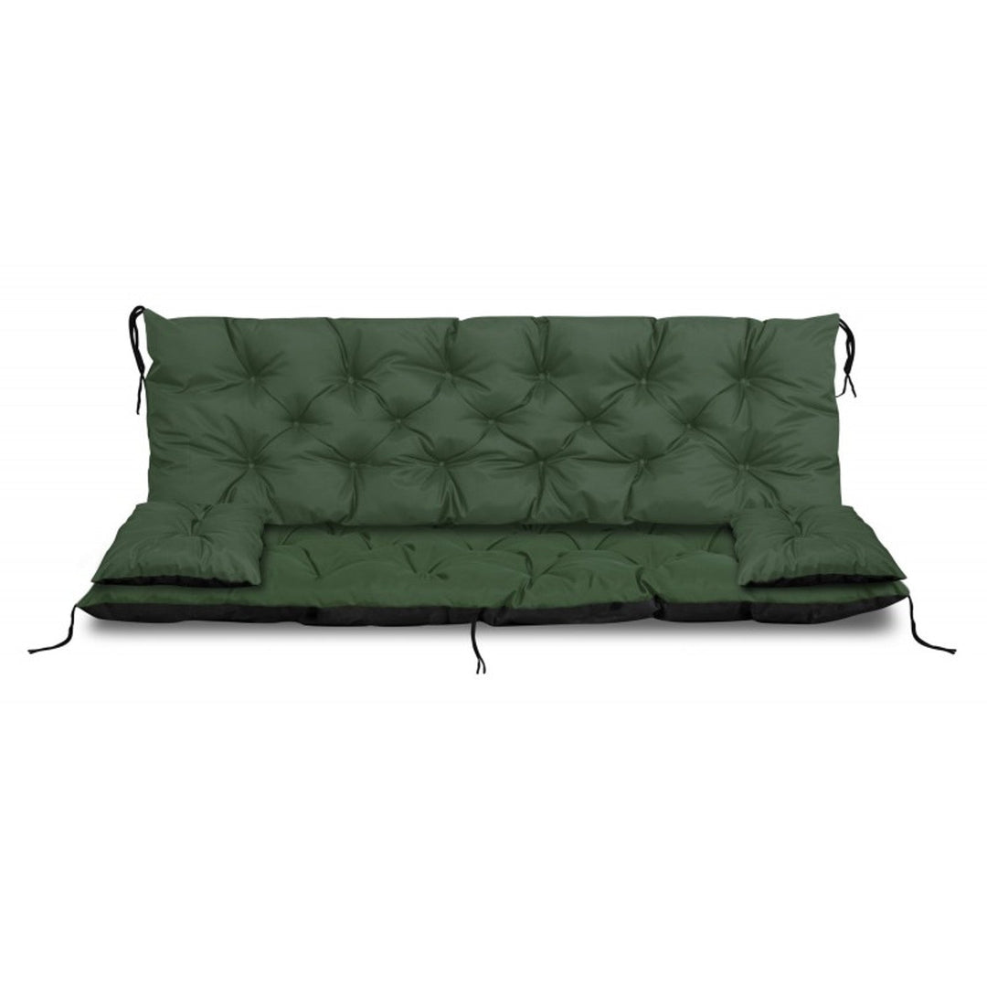 Zeleni vrtni set 120x60x50 cm + 2 jastuka 42 x 42 cm