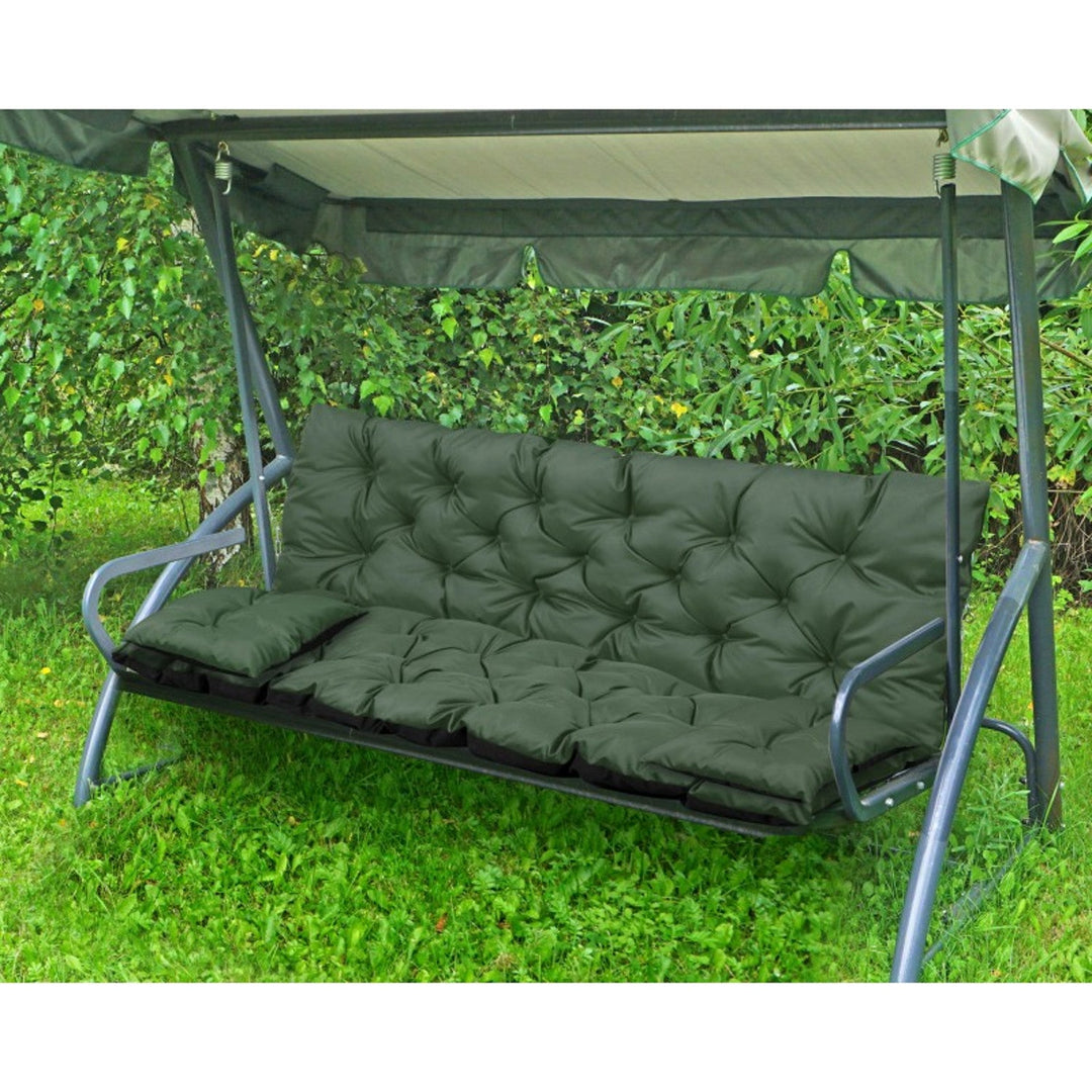 Zeleni vrtni set 120x60x50 cm + 2 jastuka 42 x 42 cm