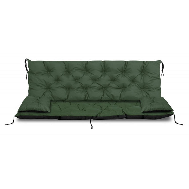 Zeleni vrtni set 180x60x50 cm + 2 jastuka 42 x 42 cm