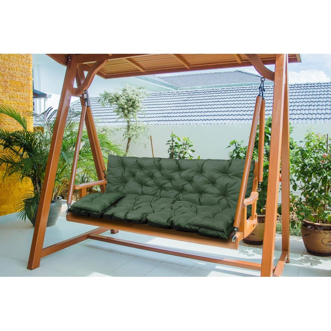 Zeleni vrtni set 180x60x50 cm + 2 jastuka 42 x 42 cm