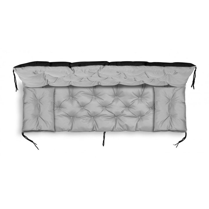 Svijetlosivi vrtni set 120x60x50 cm + 2 jastuka 42 x 42 cm