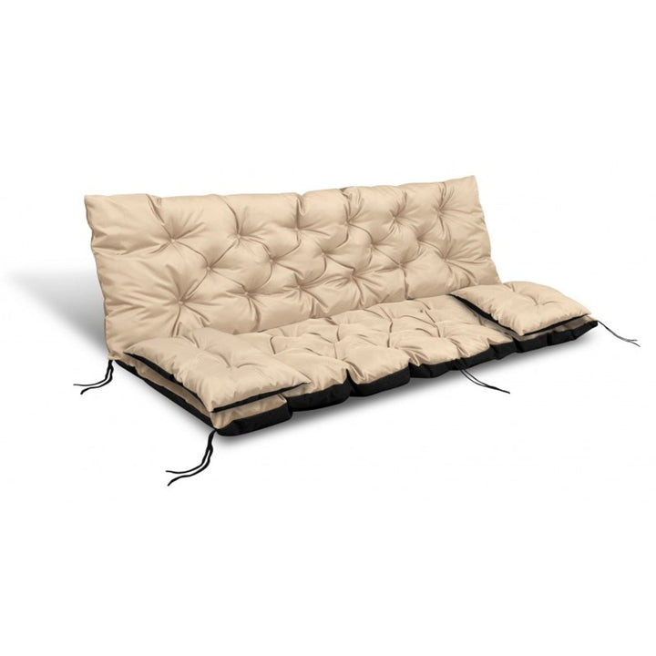 Bež vrtni set 120x60x50 cm + 2 jastuka 42 x 42 cm