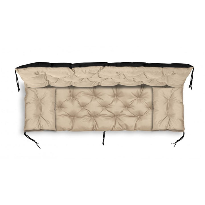 Bejž vrtni set 150x60x50 cm + 2 jastuka 42 x 42 cm